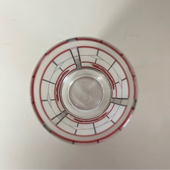 Coca-Cola Vintage Frosted Stained Tiffany Style Coke 16oz Glass‎ - Picture 4 of 5